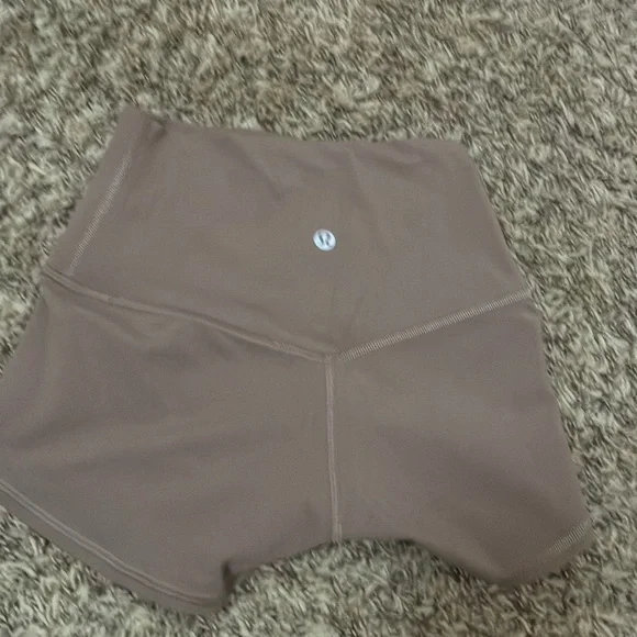 lululemon athletica High-Waisted Shorts in Brown - Picture 2 of 3